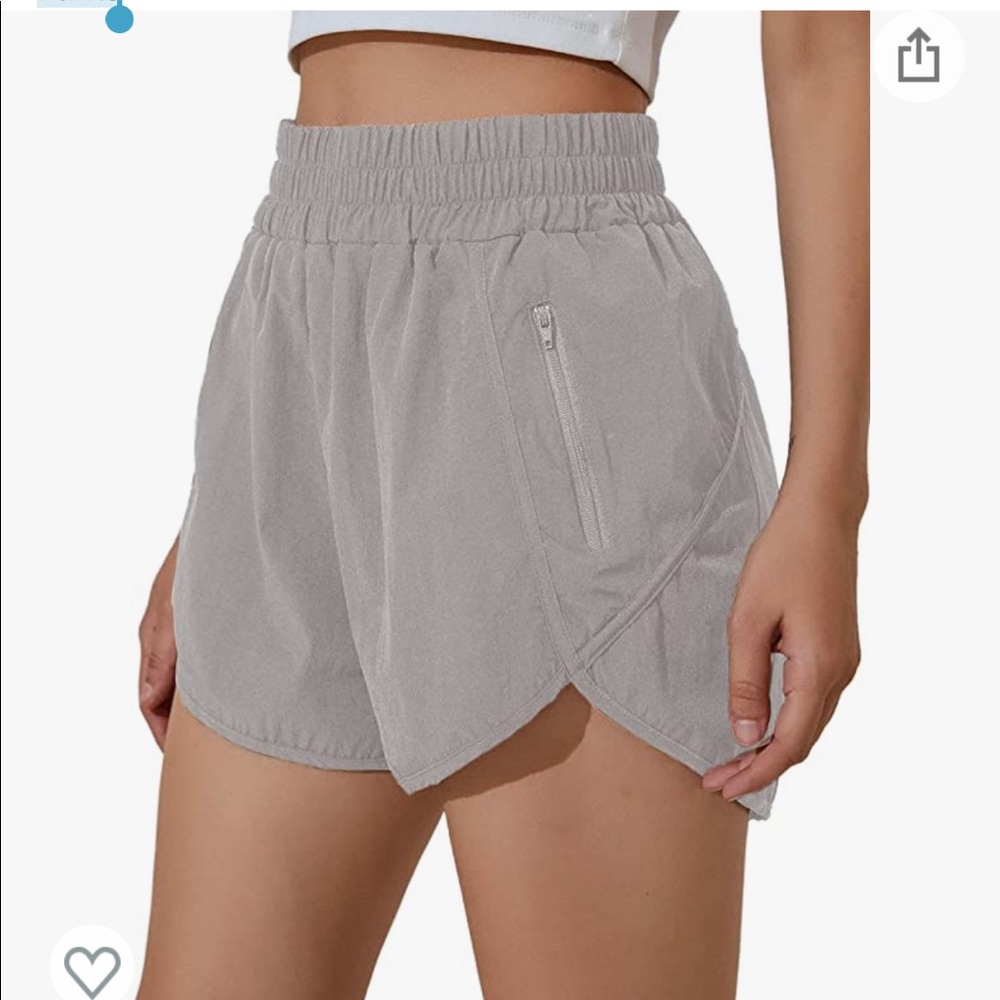 Gray athletic shorts